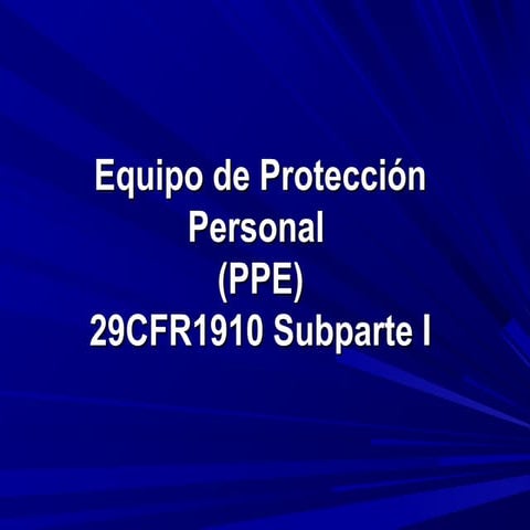 Rit ppe(spanish) osha reviewed | PPS