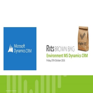 Rits Brown Bag -  Environment MS Dynamics CRM