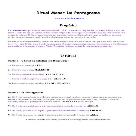 Ritual menor-do-pentagrama