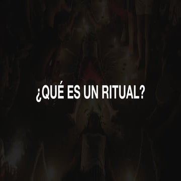 Los rituales y su significado cultural. | PDF