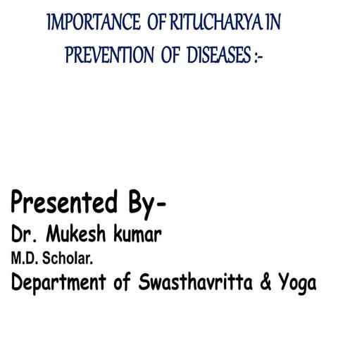 Ritucharya