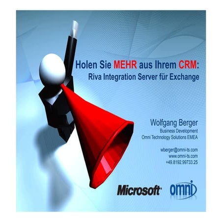 Riva - CRM Integration für Exchange - German