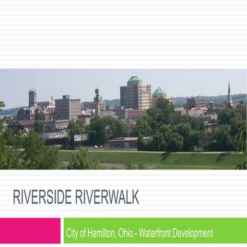 River and riverside riverwalk | PPTX