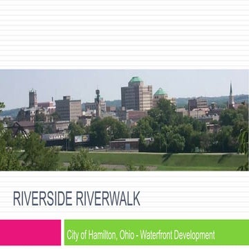 River and riverside riverwalk | PPTX