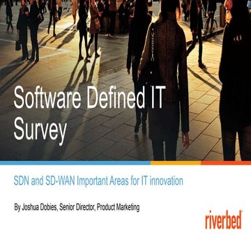 Riverbed Software Defined IT Survey