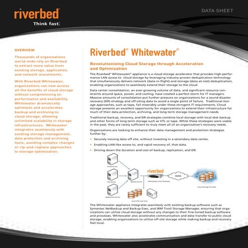 Riverbed Whitewater Datasheet