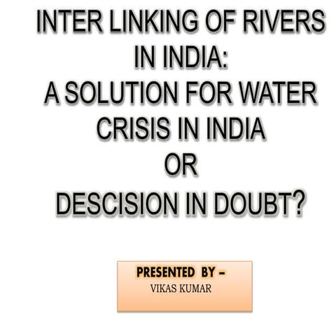 River interlinking