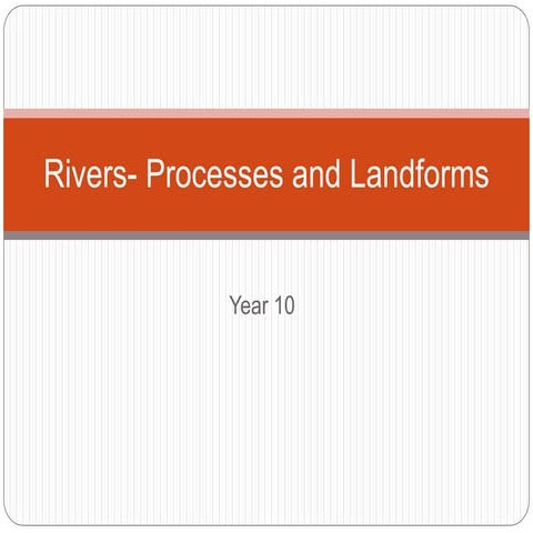 IGCSE Rivers