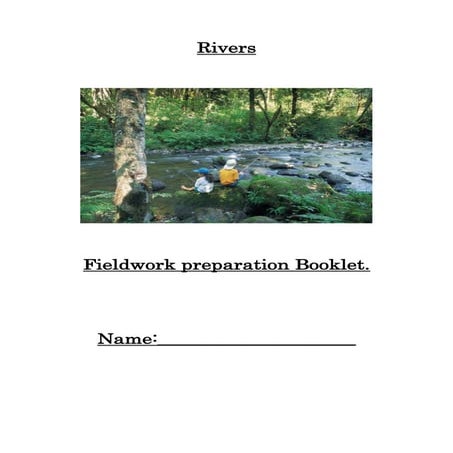 Rivers fieldwork booklet
