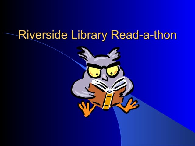 Riverside library read a-thon