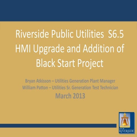 Riverside Public Utilities  MKVIe Core Upgrade S6.5