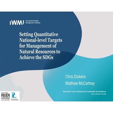 Setting Quantitative National-level Targets for Management of Natural Resourc...