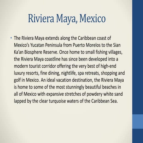 Riviera maya, mexico options