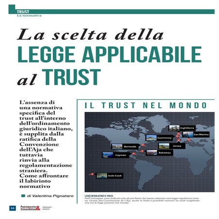 Trust: quale legge adottare?