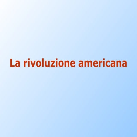 Rivoluzione Americana
