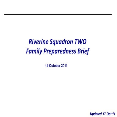 Rivron two family preparedness