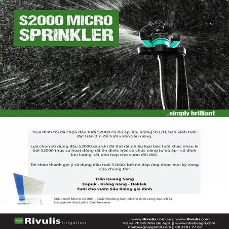 Rivulis dau tuoi phun mua s2000 australia (tieng viet)