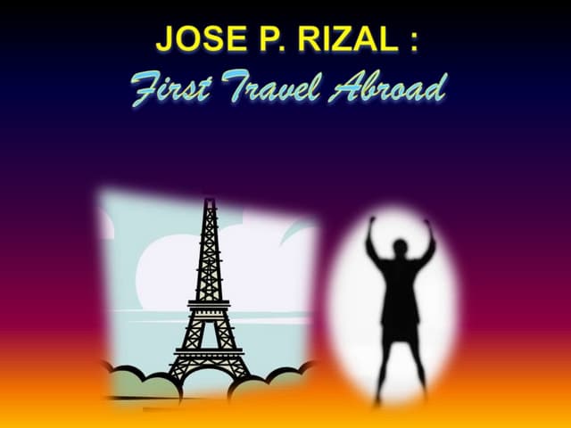 Rizal   first travel abroad - sOCSCI 6