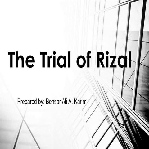 The Trial of Rizal