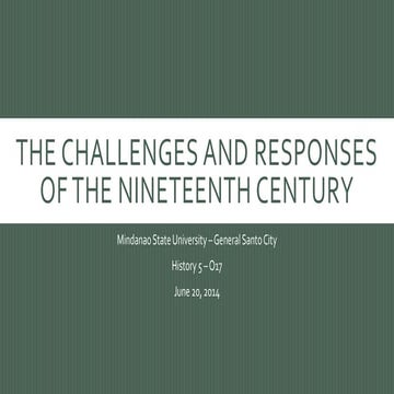 Rizal in 19th Century - World Events