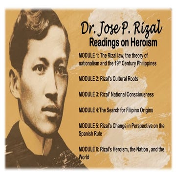 UNIT 1: THE STUDY OF THE RIZAL COURSE | PPT