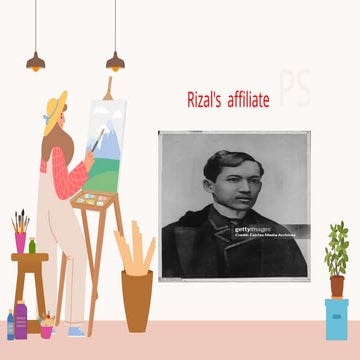 DR. JOSE RIZAL AFFILIATES IN SEEKING FREEDOM FROM THE SPANIARDS | PPTX