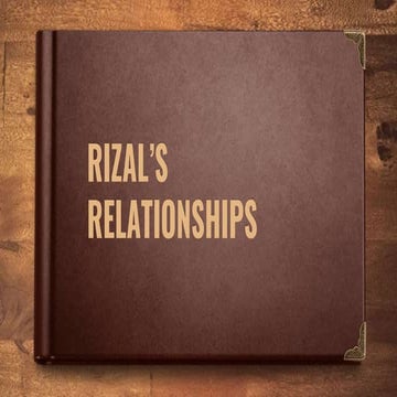 Rizal's relationships