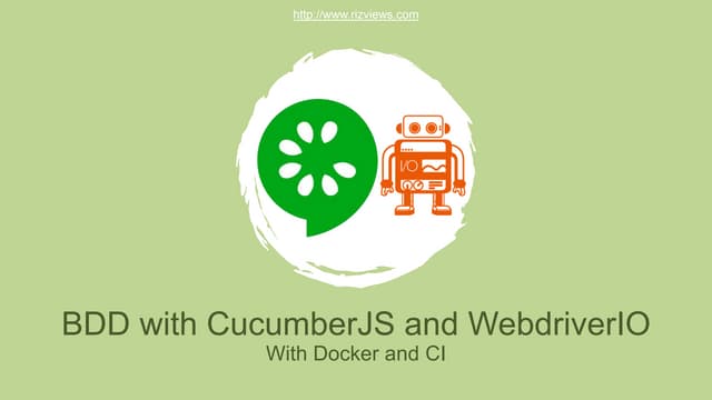 BDD with CucumberJS and WebdriverIO