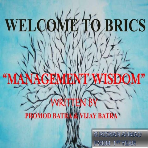 MANAGEMENT WISDOM