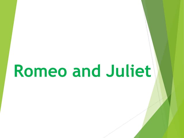 R&j act 1 scene 4 and prologue