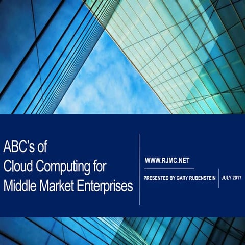 ABC's of Cloud Computing for Middle Market Enterprises