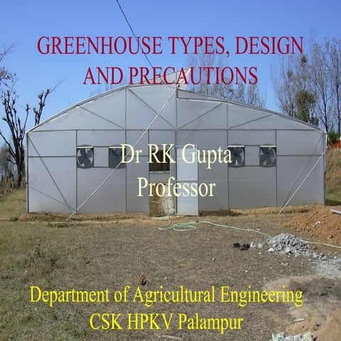 Greenhouse/Polyhouse Designs