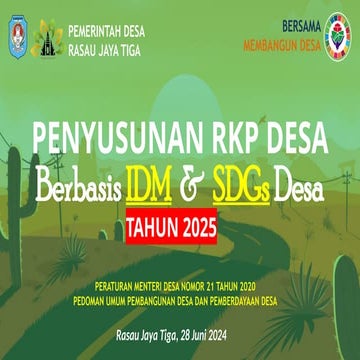 RKP DESA RASAU JAYA TIGA 2025 KECAMATAN RASAU JAYA KAB KUBU RAYA
