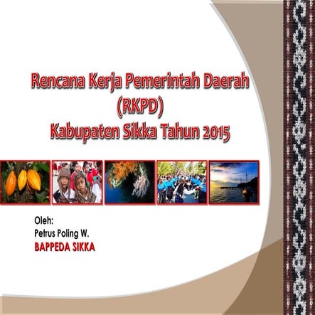 Kebijakan pembangunan pariwisata kabupaten sikka | PPT