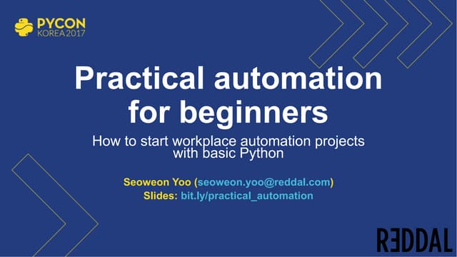 Practical automation for beginners