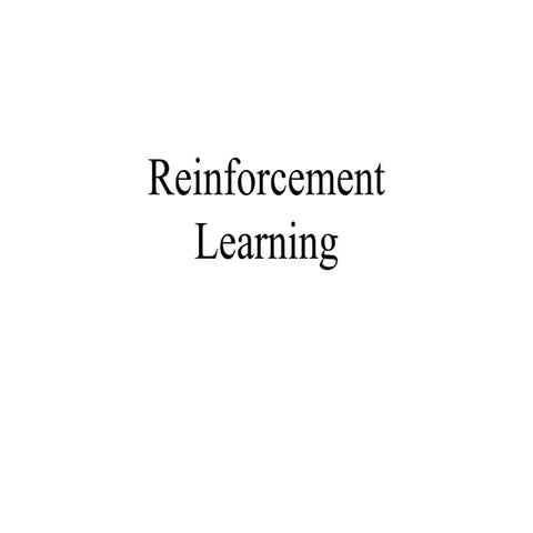 Reinforcement Learning All Modules and Chapters