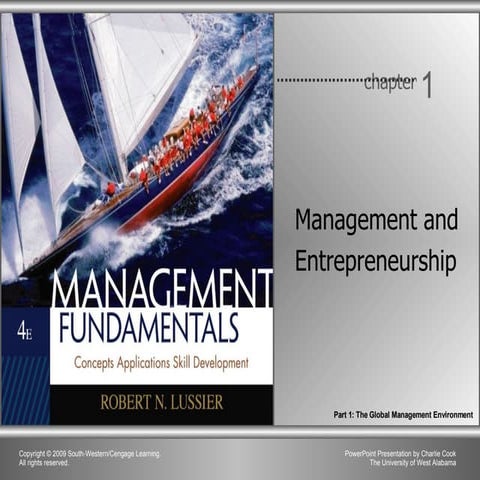 Chapter 1 - Management and Entrepreneurship