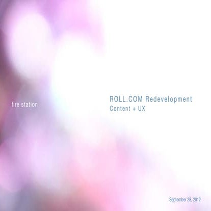 Rl6112.roll content-ux-draft.2012-09-28