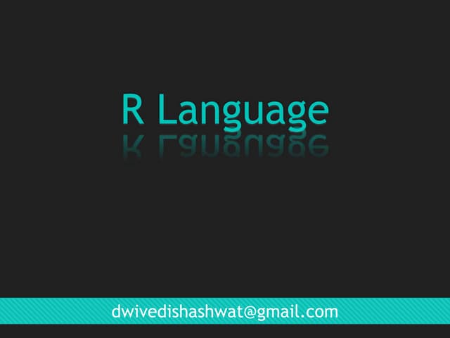 R language introduction