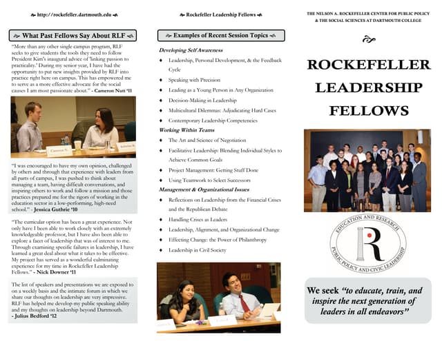 Management and Leadership Development Program Brochure