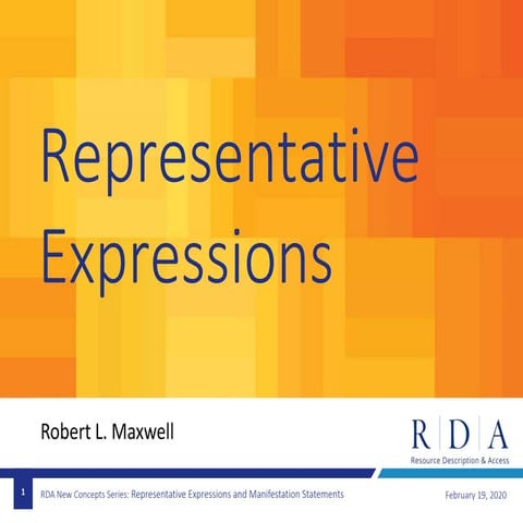 New Concepts: Representative Expressions and Manifestation Statements ...