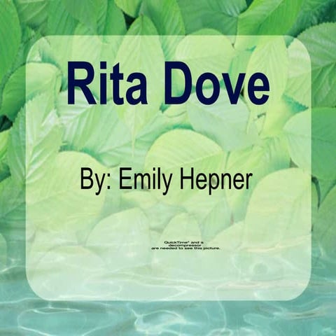 Rlrita d o v e --