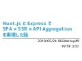Nuxt.jsとExpressでSPA×SSR×API Aggregationを実現した話