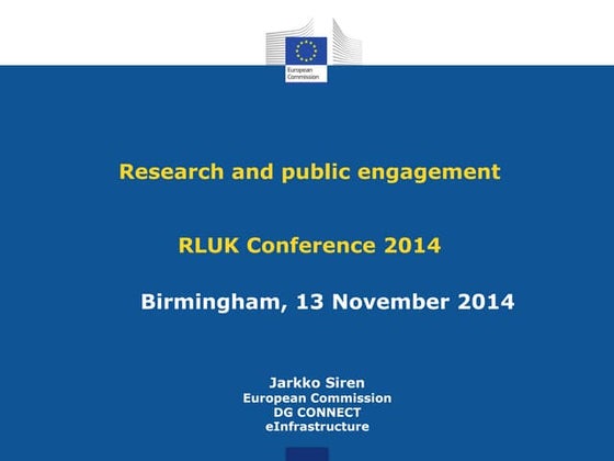 Jarkko Siren, European Commission #RLUK14