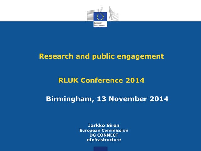 Jarkko Siren, European Commission #RLUK14