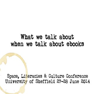 What we talk about when we talk abo...