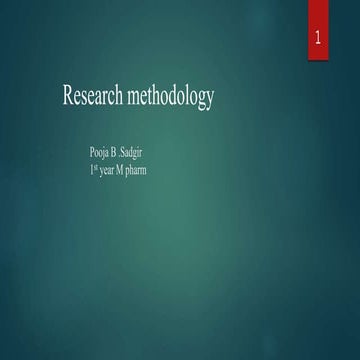 Research methodology