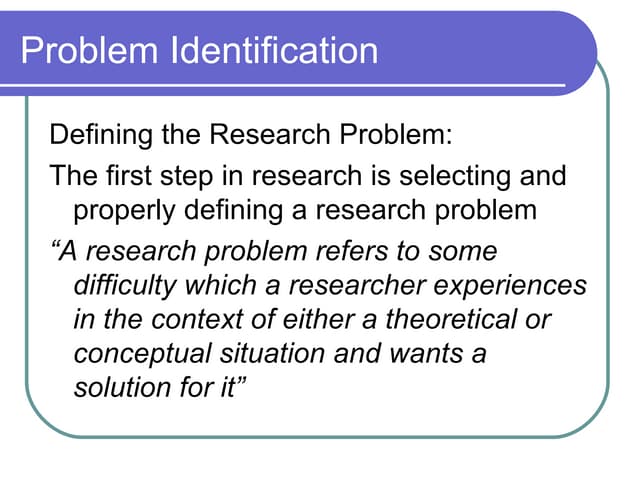 Rm   2   Problem Identification