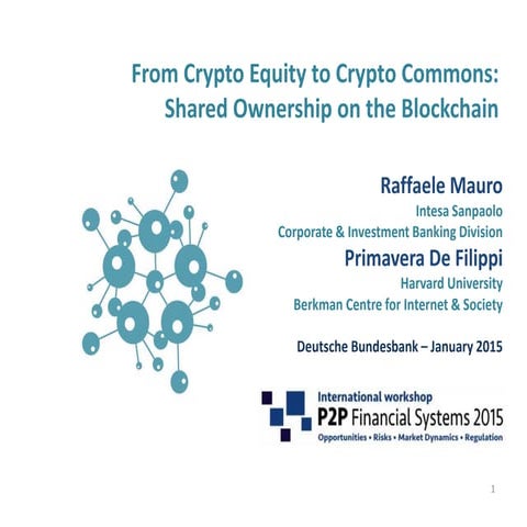 From Cryptoequity to Cryptocommons