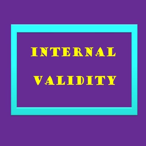 Internal Validity